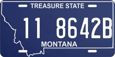 MT license plate 118642B