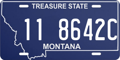 MT license plate 118642C