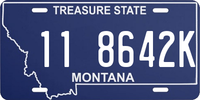 MT license plate 118642K