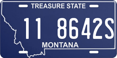 MT license plate 118642S