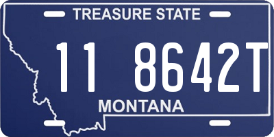 MT license plate 118642T