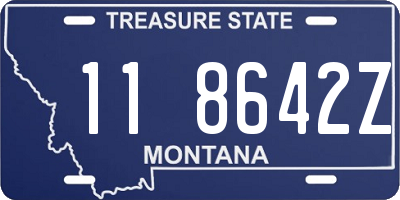 MT license plate 118642Z