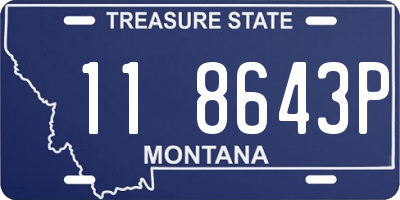 MT license plate 118643P