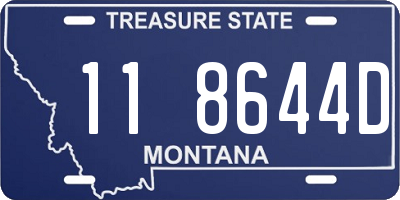 MT license plate 118644D