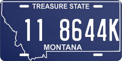 MT license plate 118644K