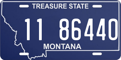MT license plate 118644O
