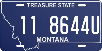 MT license plate 118644U