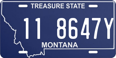 MT license plate 118647Y