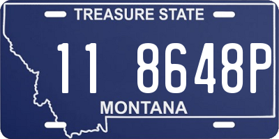 MT license plate 118648P