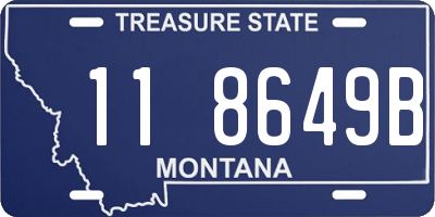 MT license plate 118649B