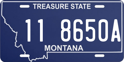 MT license plate 118650A