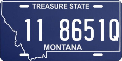 MT license plate 118651Q