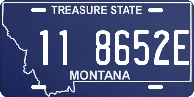 MT license plate 118652E