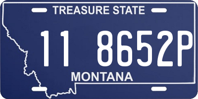 MT license plate 118652P