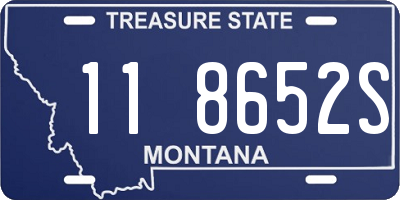 MT license plate 118652S