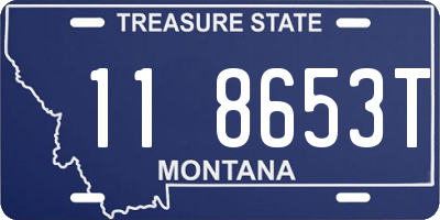 MT license plate 118653T