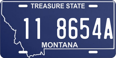 MT license plate 118654A