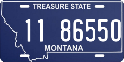 MT license plate 118655O