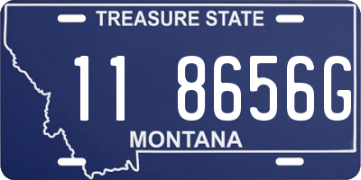 MT license plate 118656G