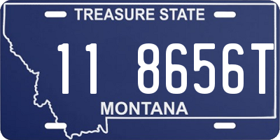 MT license plate 118656T