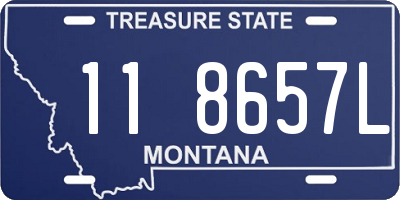 MT license plate 118657L