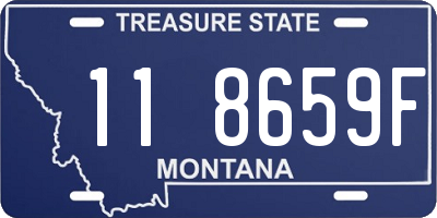 MT license plate 118659F