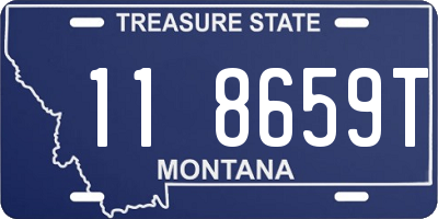MT license plate 118659T