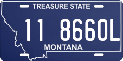 MT license plate 118660L