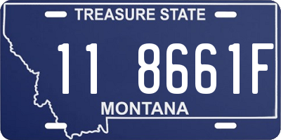 MT license plate 118661F