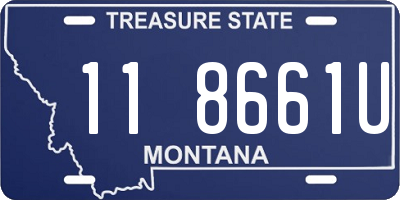 MT license plate 118661U