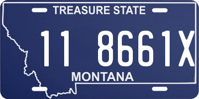 MT license plate 118661X