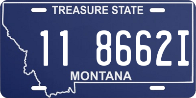 MT license plate 118662I