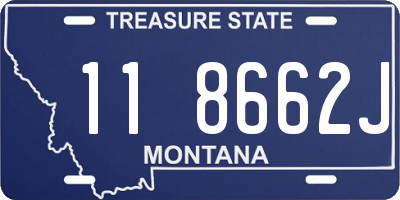 MT license plate 118662J