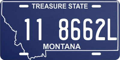 MT license plate 118662L
