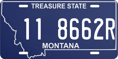 MT license plate 118662R