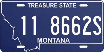 MT license plate 118662S