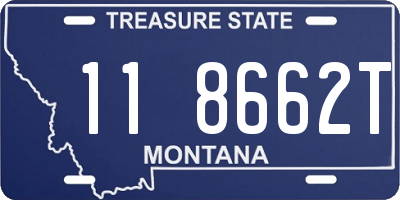MT license plate 118662T