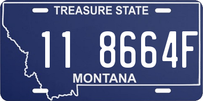 MT license plate 118664F