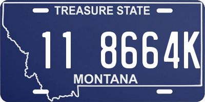 MT license plate 118664K