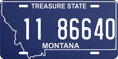 MT license plate 118664O