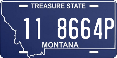 MT license plate 118664P