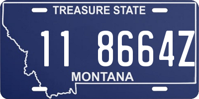 MT license plate 118664Z