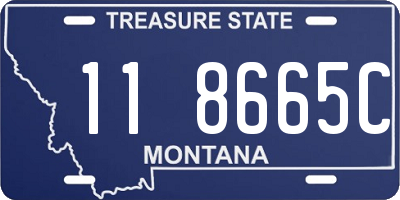 MT license plate 118665C