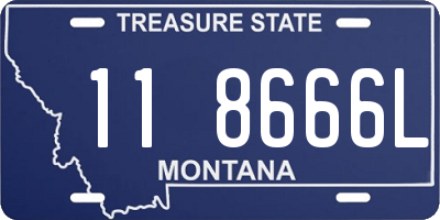 MT license plate 118666L
