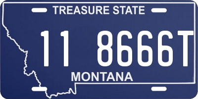 MT license plate 118666T