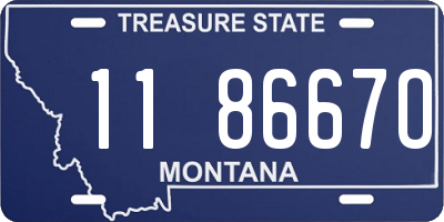 MT license plate 118667O