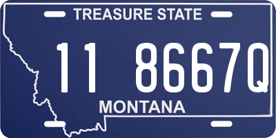 MT license plate 118667Q