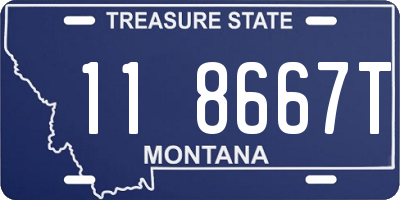 MT license plate 118667T