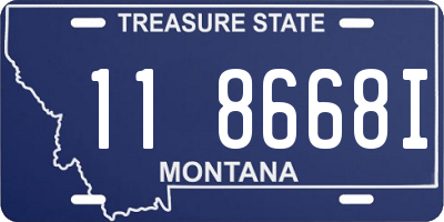 MT license plate 118668I