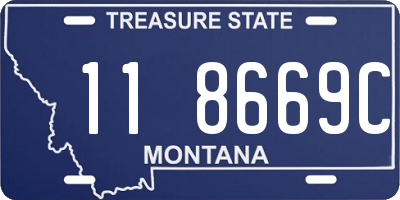 MT license plate 118669C